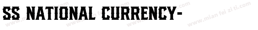 SS National Currency字体转换